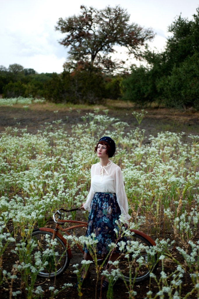 mike andrick portrait femme et velo amelia